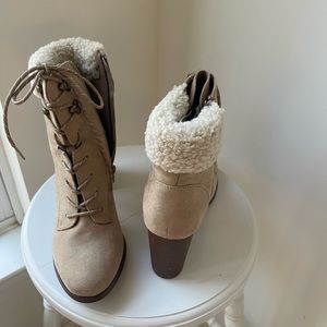Suede booties